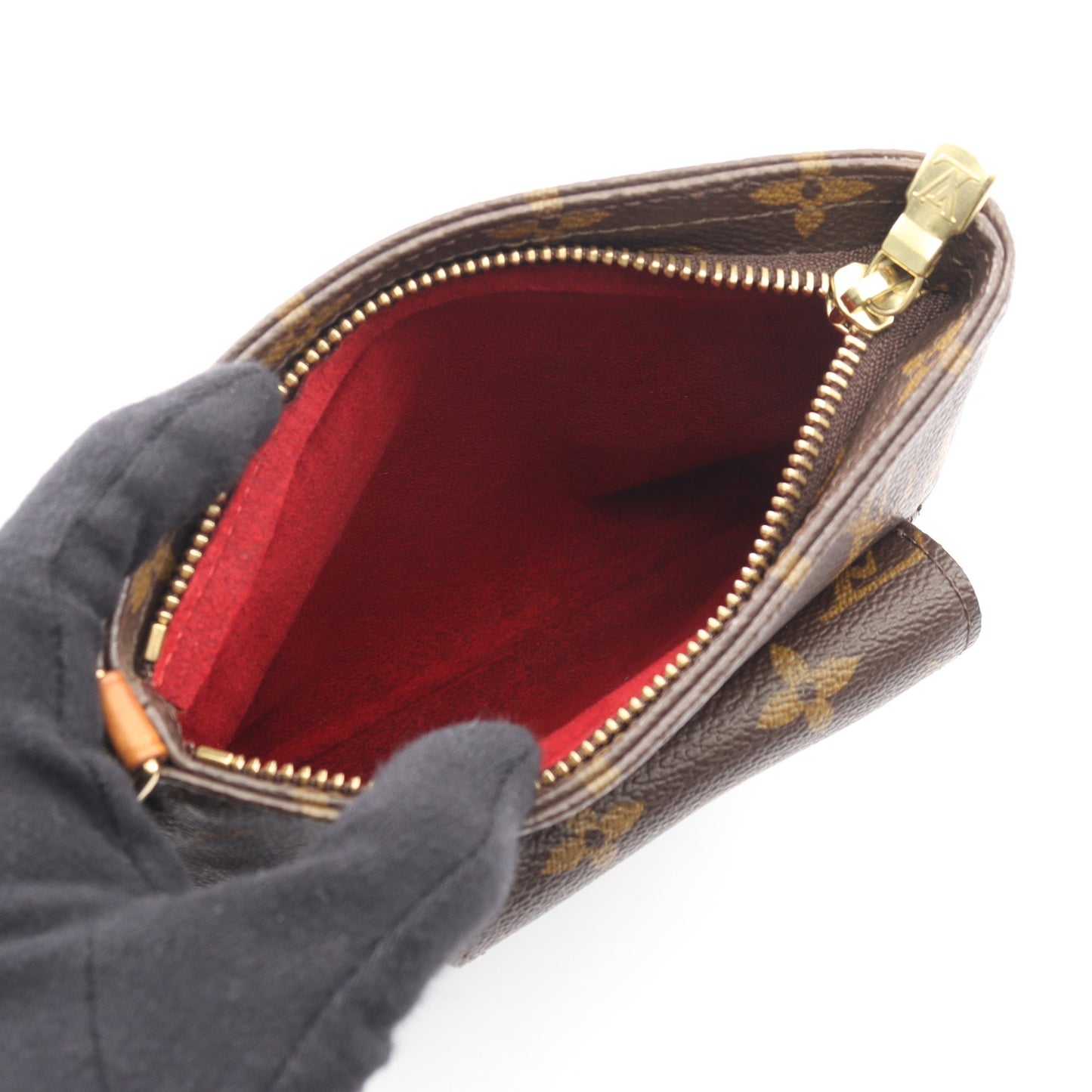 パルティシオン モノグラム ポーチ PVC レザー ブラウン ルイヴィトン 財布・小物 LOUIS VUITTON