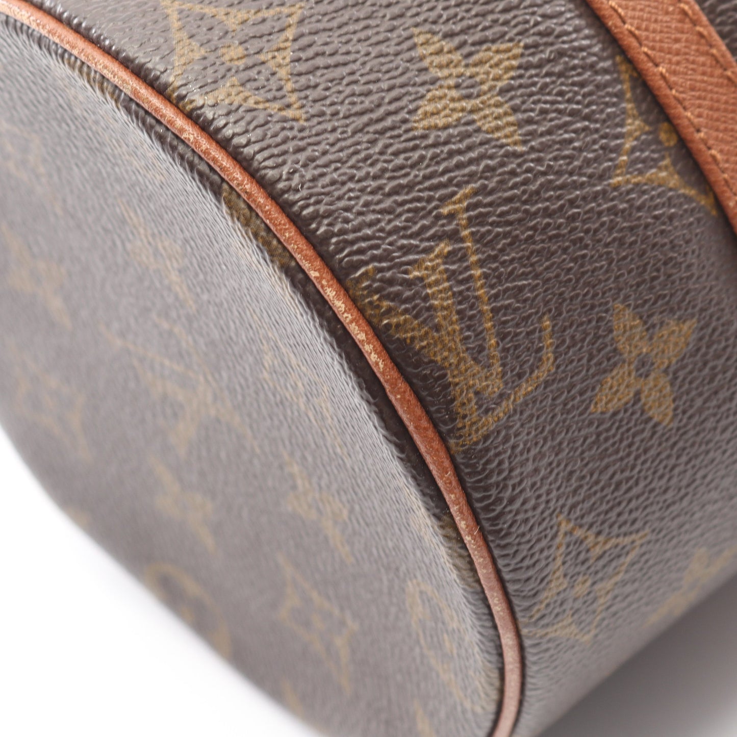 パピヨン26 モノグラム 旧型 ハンドバッグ PVC レザー ブラウン ルイヴィトン バッグ LOUIS VUITTON