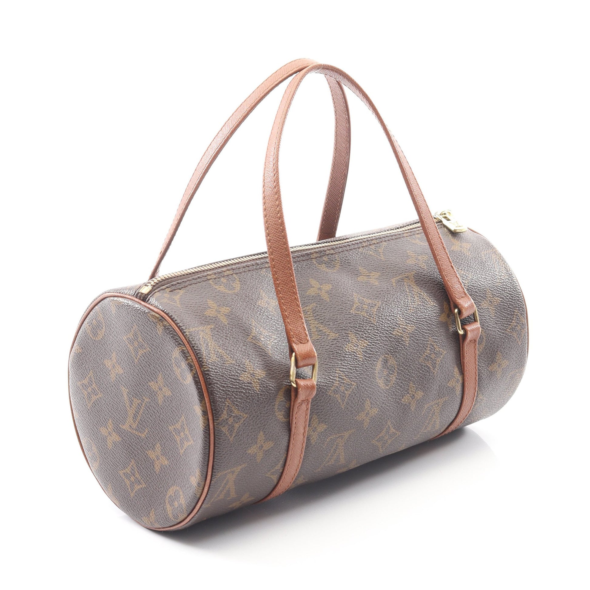 パピヨン26 モノグラム 旧型 ハンドバッグ PVC レザー ブラウン ルイヴィトン バッグ LOUIS VUITTON