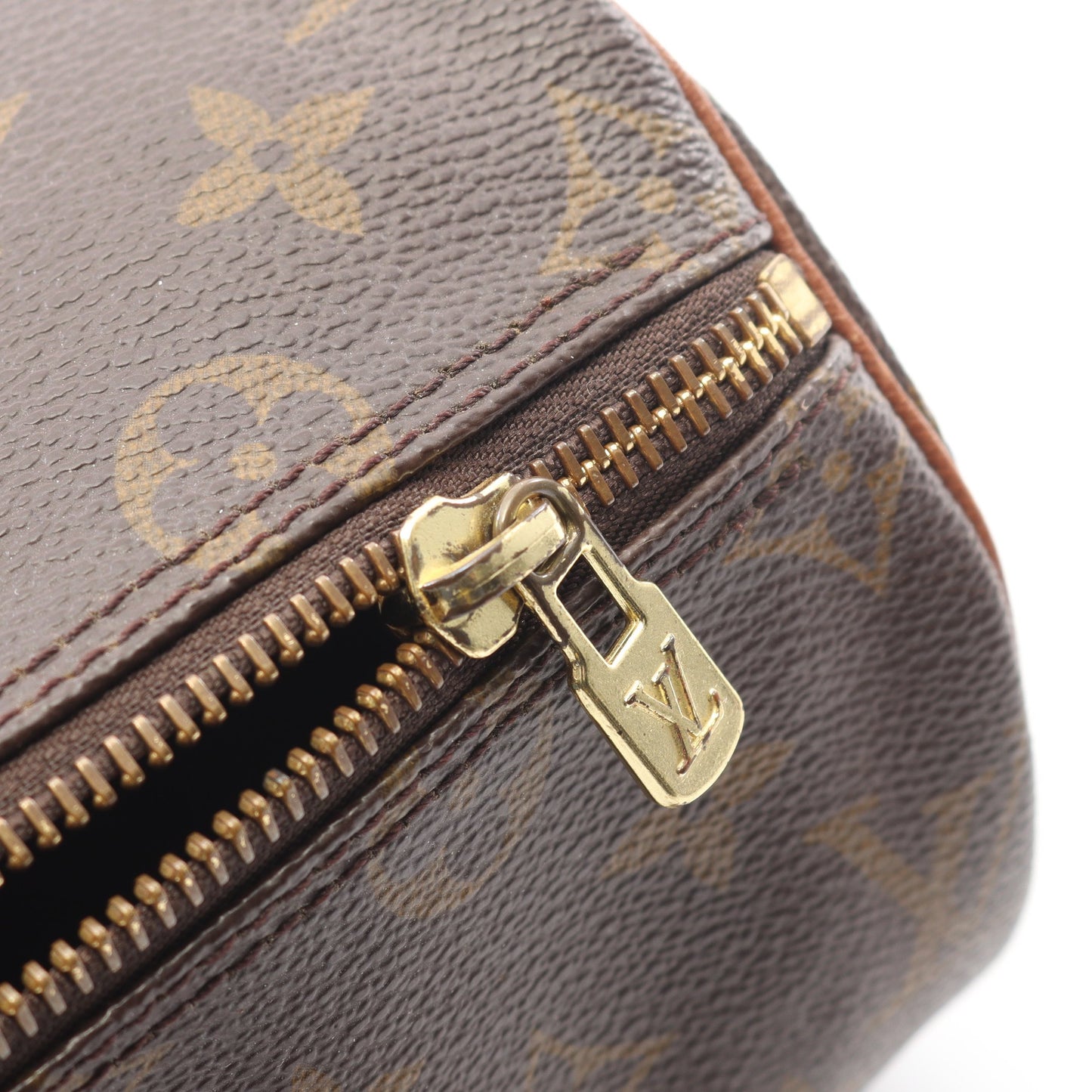 パピヨン26 モノグラム 旧型 ハンドバッグ PVC レザー ブラウン ルイヴィトン バッグ LOUIS VUITTON