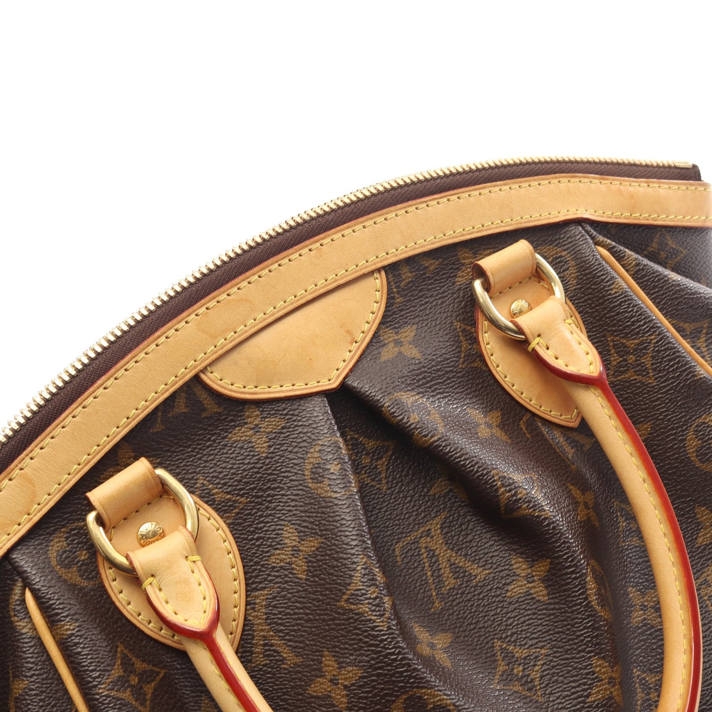ティヴォリPM モノグラム ハンドバッグ PVC レザー ブラウン ルイヴィトン バッグ LOUIS VUITTON
