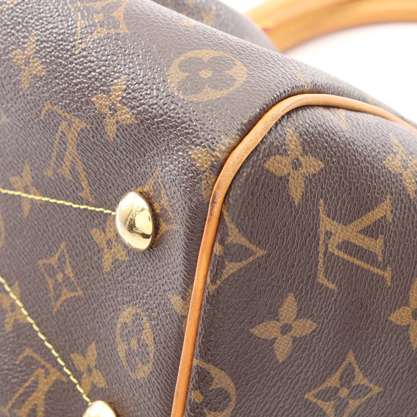 ティヴォリPM モノグラム ハンドバッグ PVC レザー ブラウン ルイヴィトン バッグ LOUIS VUITTON