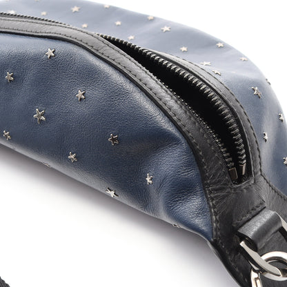 YORK ヨーク ボディバッグ ウエストバッグ レザー ネイビー ブラック スタースタッズ ジミーチュウ バッグ JIMMY CHOO