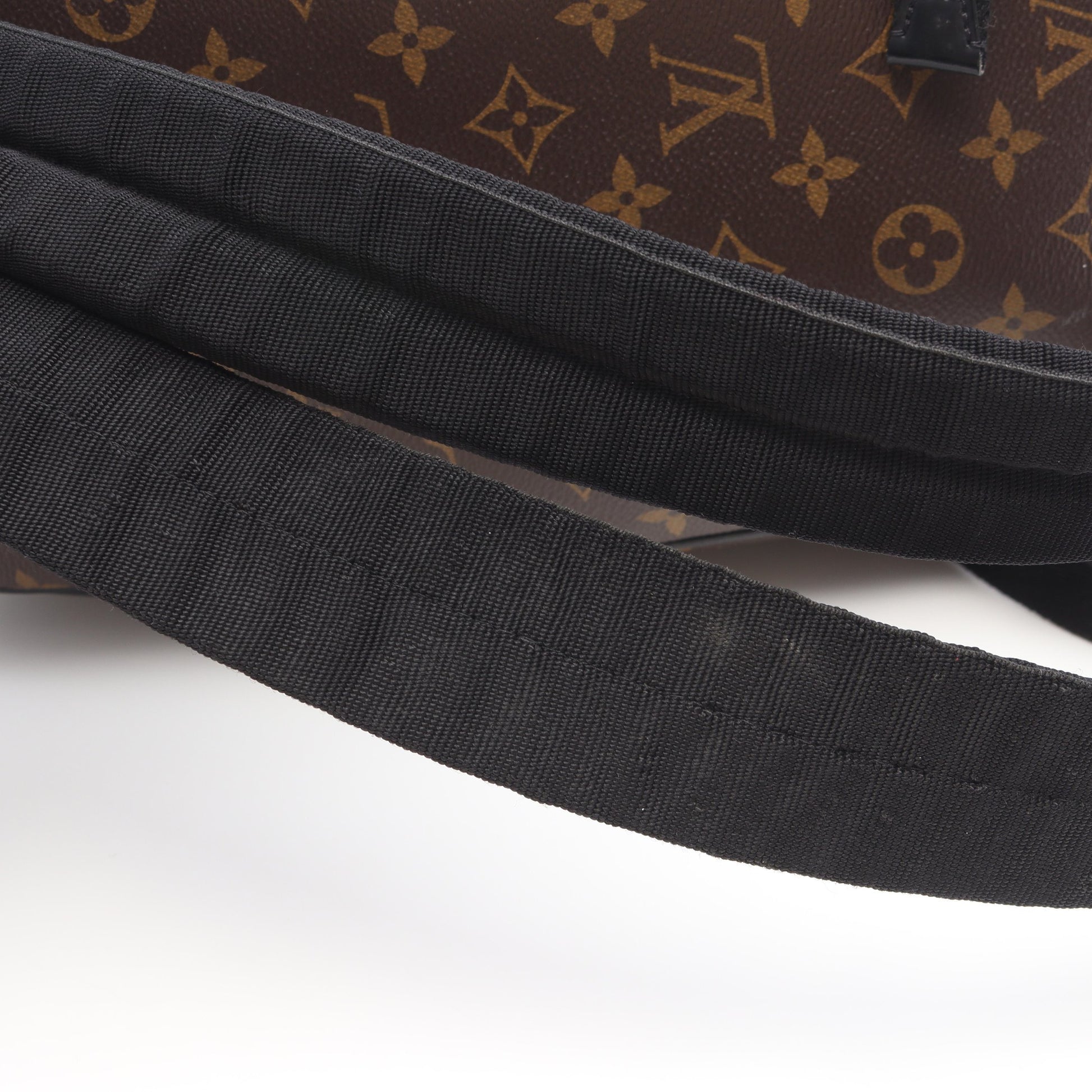 ジョッシュ モノグラムマカサー バックパック リュックサック PVC レザー ブラウン ブラック ルイヴィトン バッグ LOUIS VUITTON