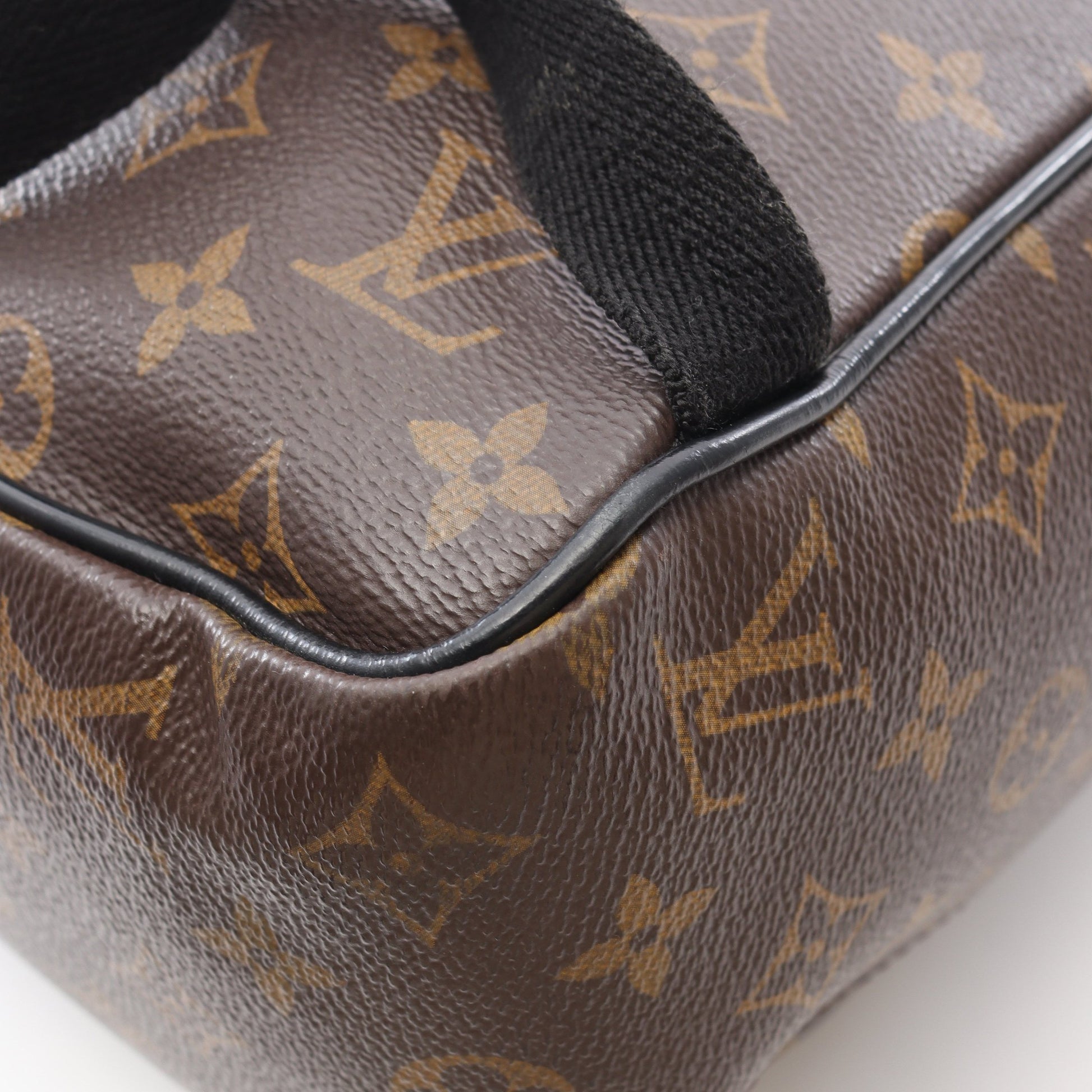 ジョッシュ モノグラムマカサー バックパック リュックサック PVC レザー ブラウン ブラック ルイヴィトン バッグ LOUIS VUITTON