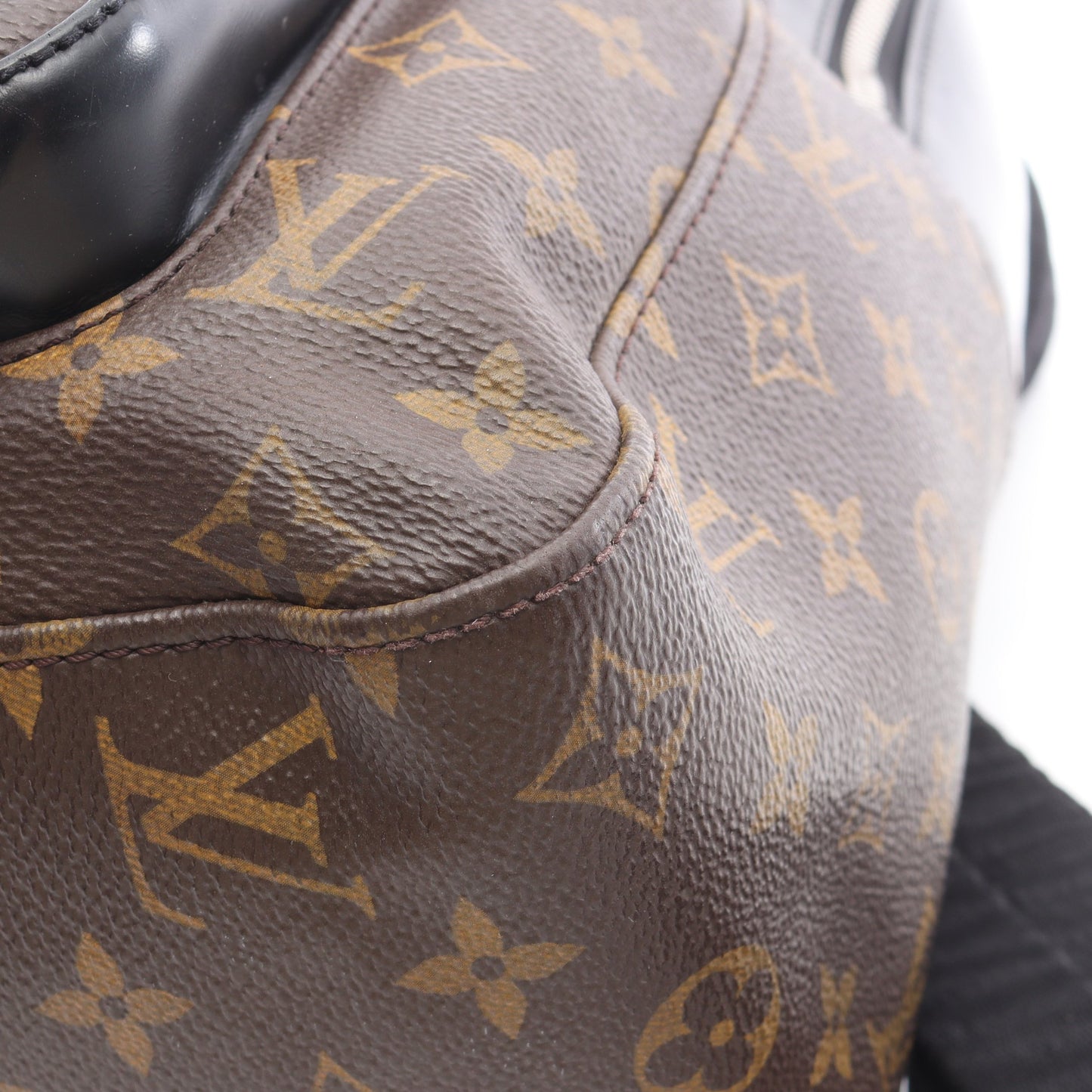 ジョッシュ モノグラムマカサー バックパック リュックサック PVC レザー ブラウン ブラック ルイヴィトン バッグ LOUIS VUITTON