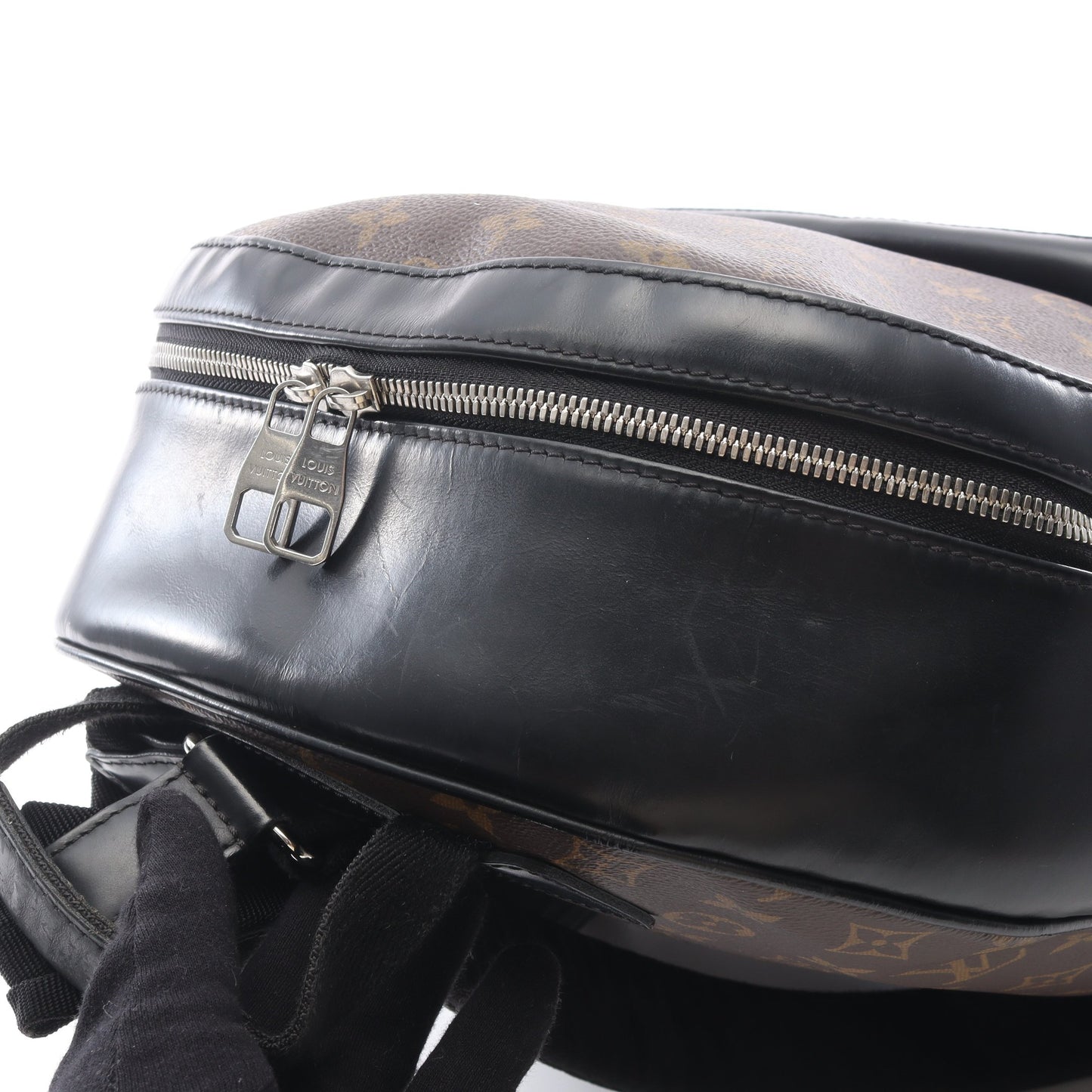 ジョッシュ モノグラムマカサー バックパック リュックサック PVC レザー ブラウン ブラック ルイヴィトン バッグ LOUIS VUITTON