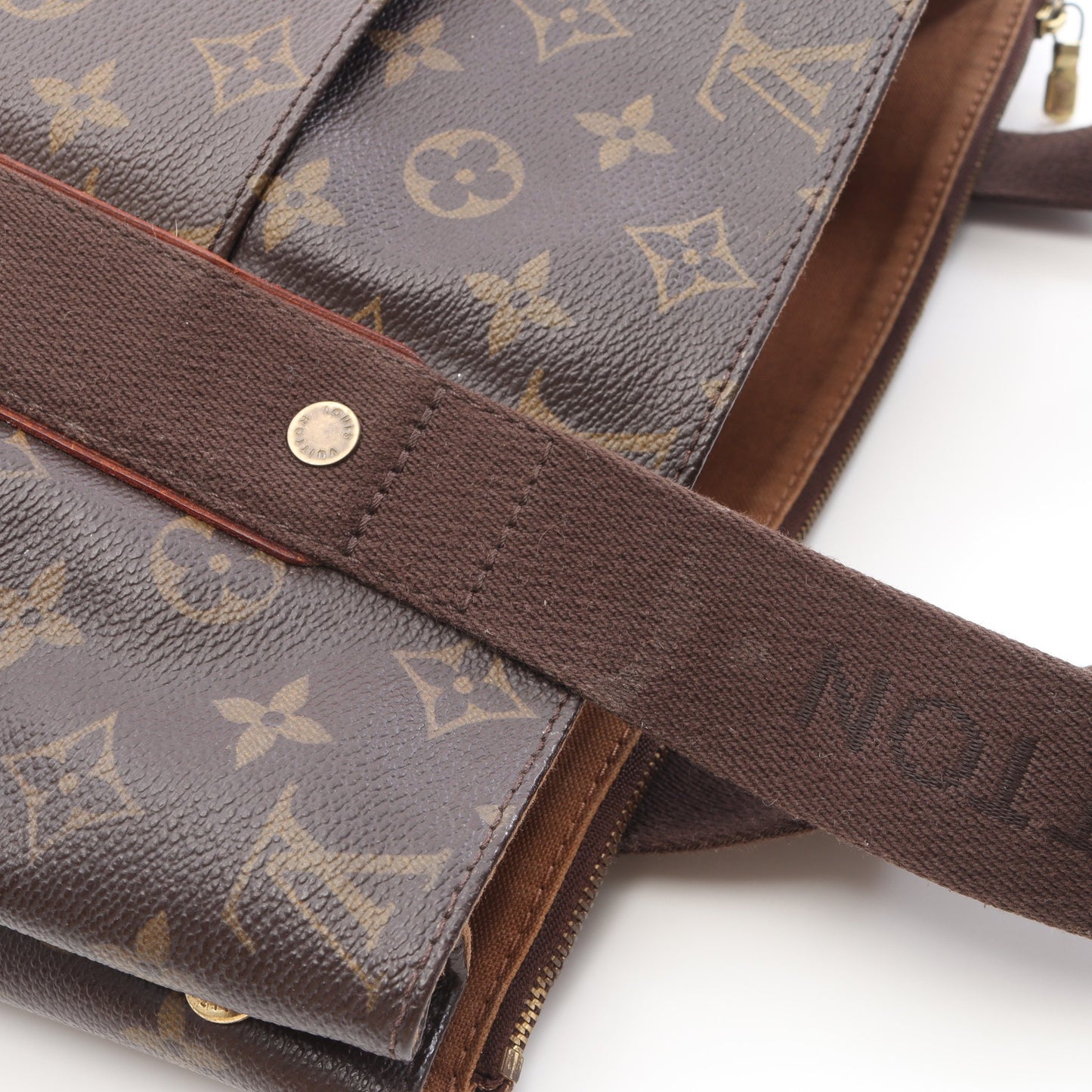 カバ ボブール モノグラム ショルダーバッグ トートバッグ PVC レザー ブラウン ルイヴィトン バッグ LOUIS VUITTON