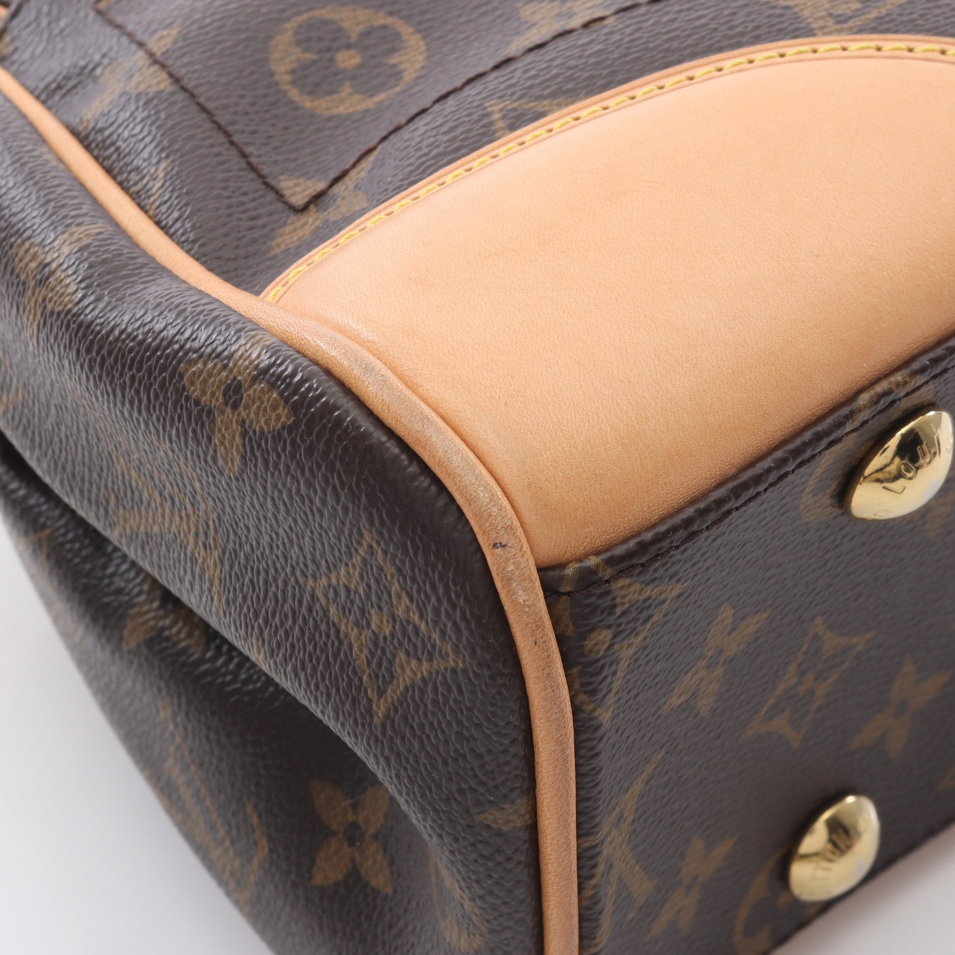 ビバリーMM モノグラム ショルダーバッグ PVC レザー ブラウン ルイヴィトン バッグ LOUIS VUITTON