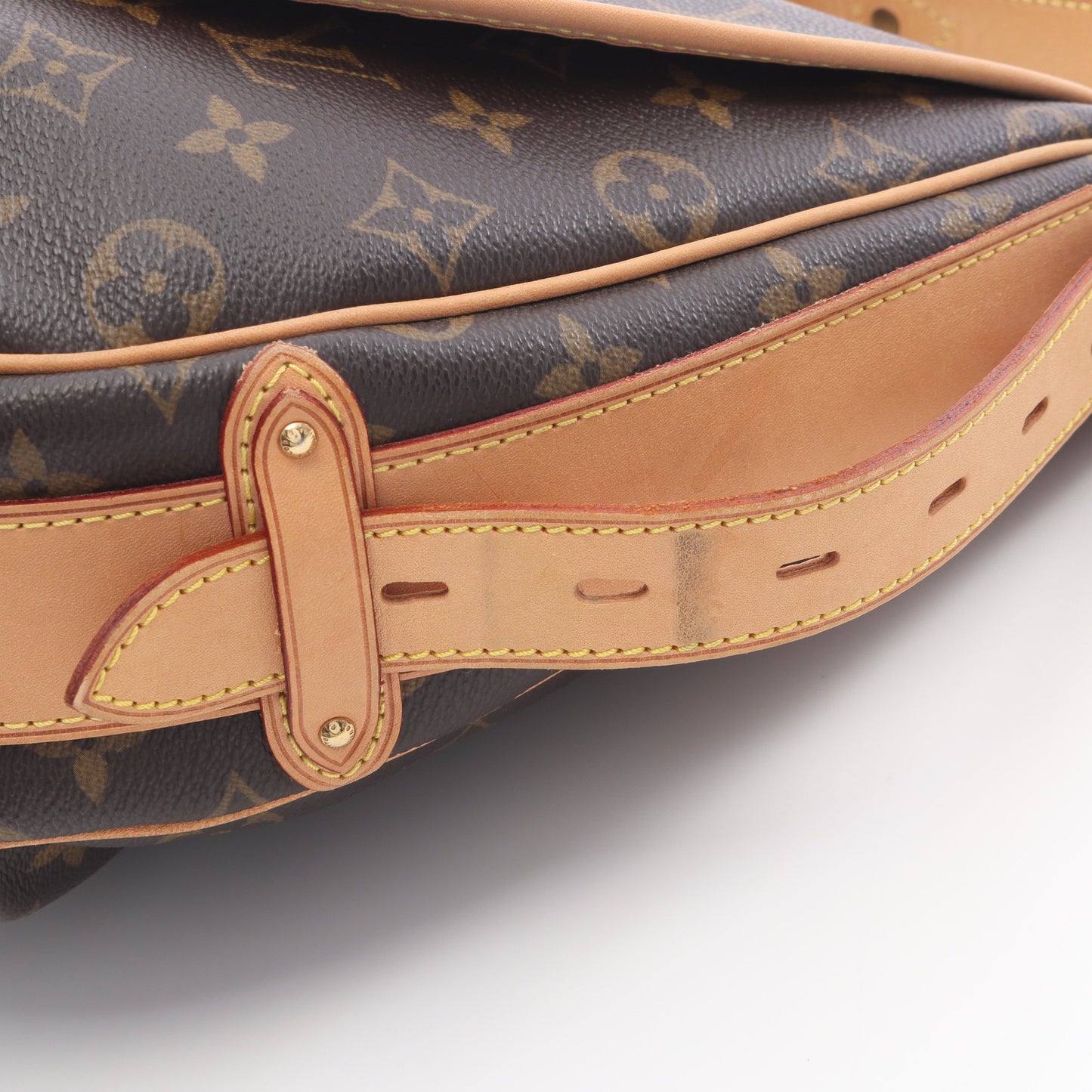 トゥラムGM モノグラム ショルダーバッグ PVC レザー ブラウン ルイヴィトン バッグ LOUIS VUITTON