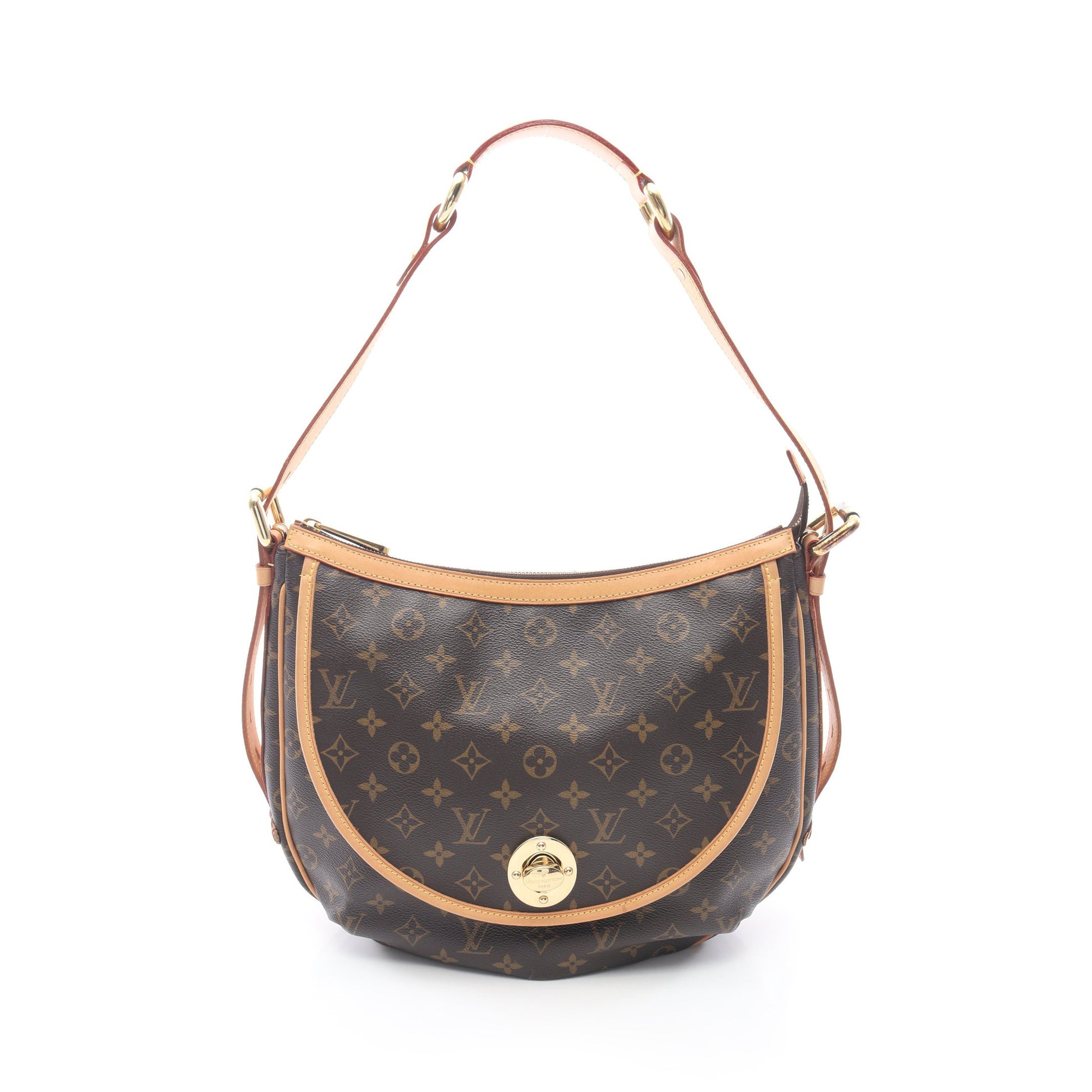 トゥラムGM モノグラム ショルダーバッグ PVC レザー ブラウン ルイヴィトン バッグ LOUIS VUITTON