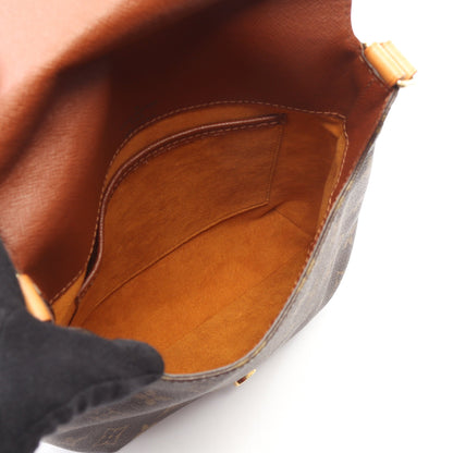 ミュゼットサルサ ショートストラップ モノグラム ショルダーバッグ PVC レザー ブラウン ルイヴィトン バッグ LOUIS VUITTON
