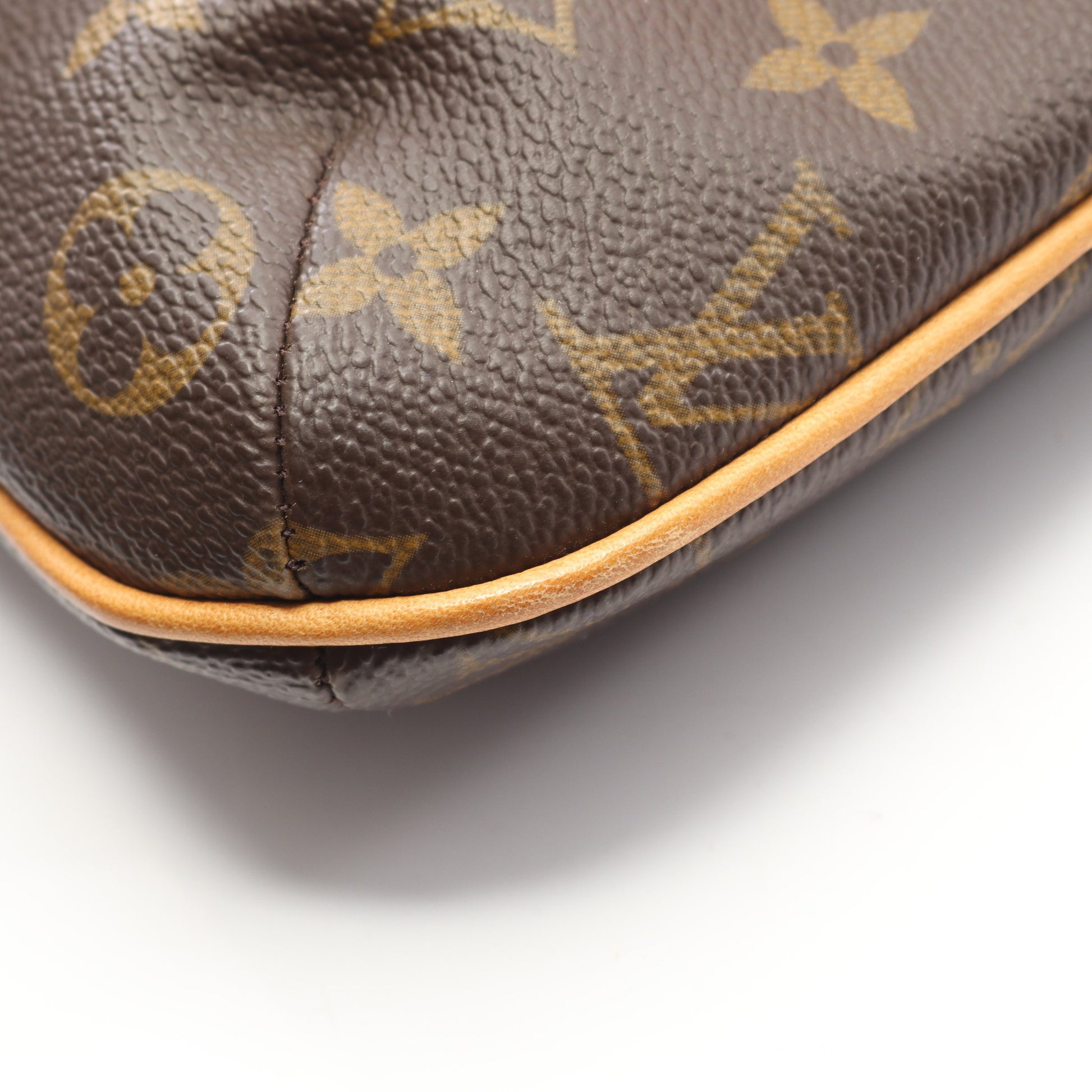 ミュゼットサルサ ショートストラップ モノグラム ショルダーバッグ PVC レザー ブラウン ルイヴィトン バッグ LOUIS VUITTON