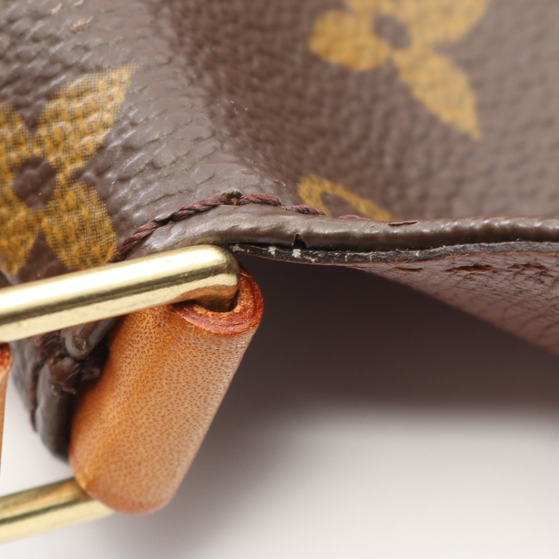 ミュゼットサルサ ショートストラップ モノグラム ショルダーバッグ PVC レザー ブラウン ルイヴィトン バッグ LOUIS VUITTON
