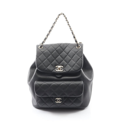 マトラッセ バックパック リュックサック ラムスキン ブラック ゴールド金具 シャネル バッグ CHANEL