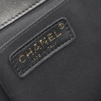 マトラッセ バックパック リュックサック ラムスキン ブラック ゴールド金具 シャネル バッグ CHANEL