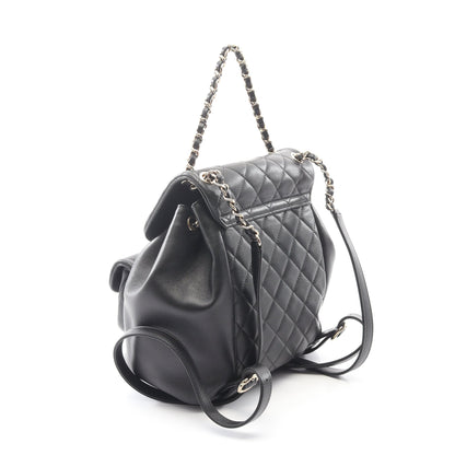 マトラッセ バックパック リュックサック ラムスキン ブラック ゴールド金具 シャネル バッグ CHANEL