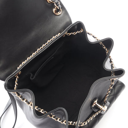 マトラッセ バックパック リュックサック ラムスキン ブラック ゴールド金具 シャネル バッグ CHANEL