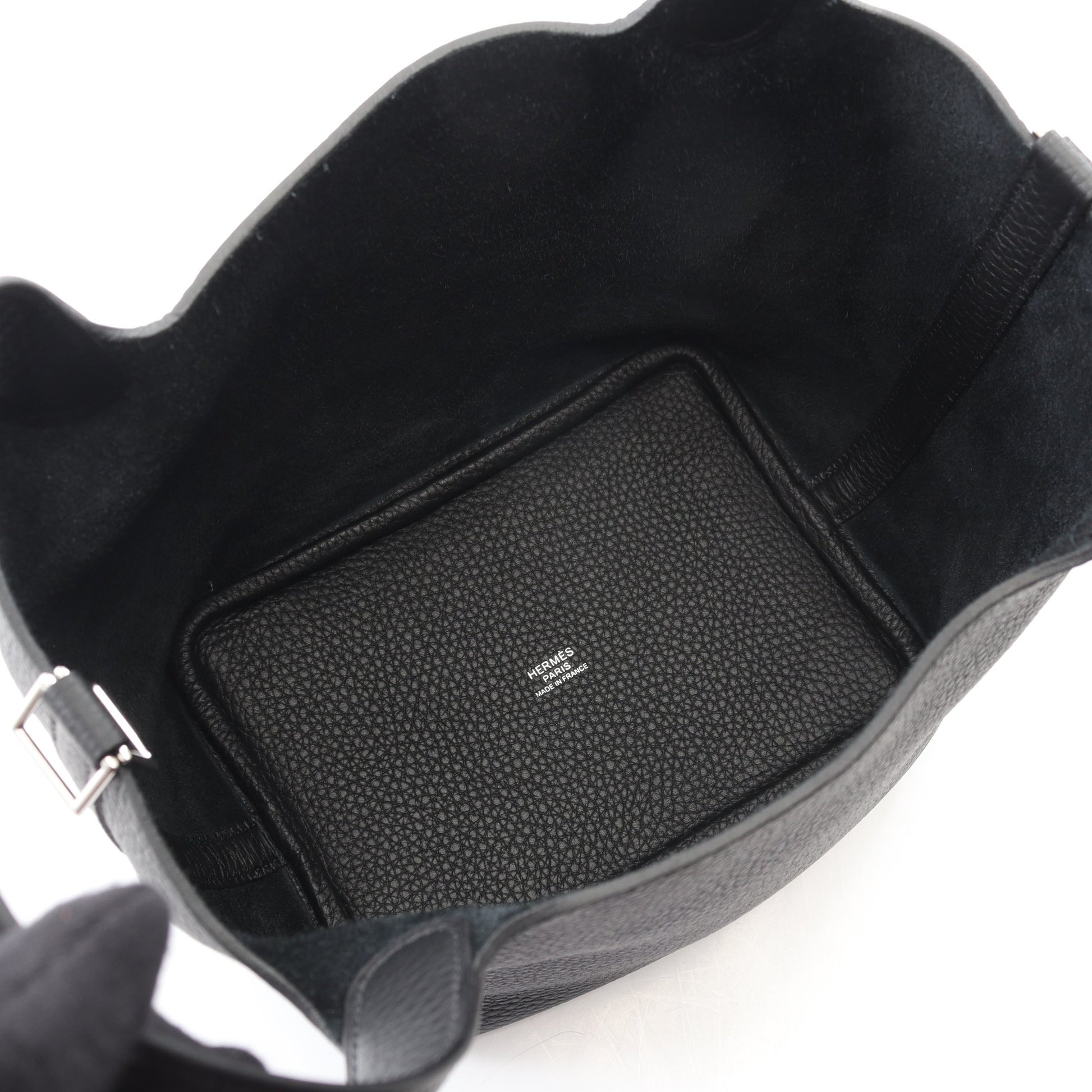ピコタンロックPM ハンドバッグ トリヨンクレマンス ブラック シルバー金具 K刻印 エルメス バッグ HERMES