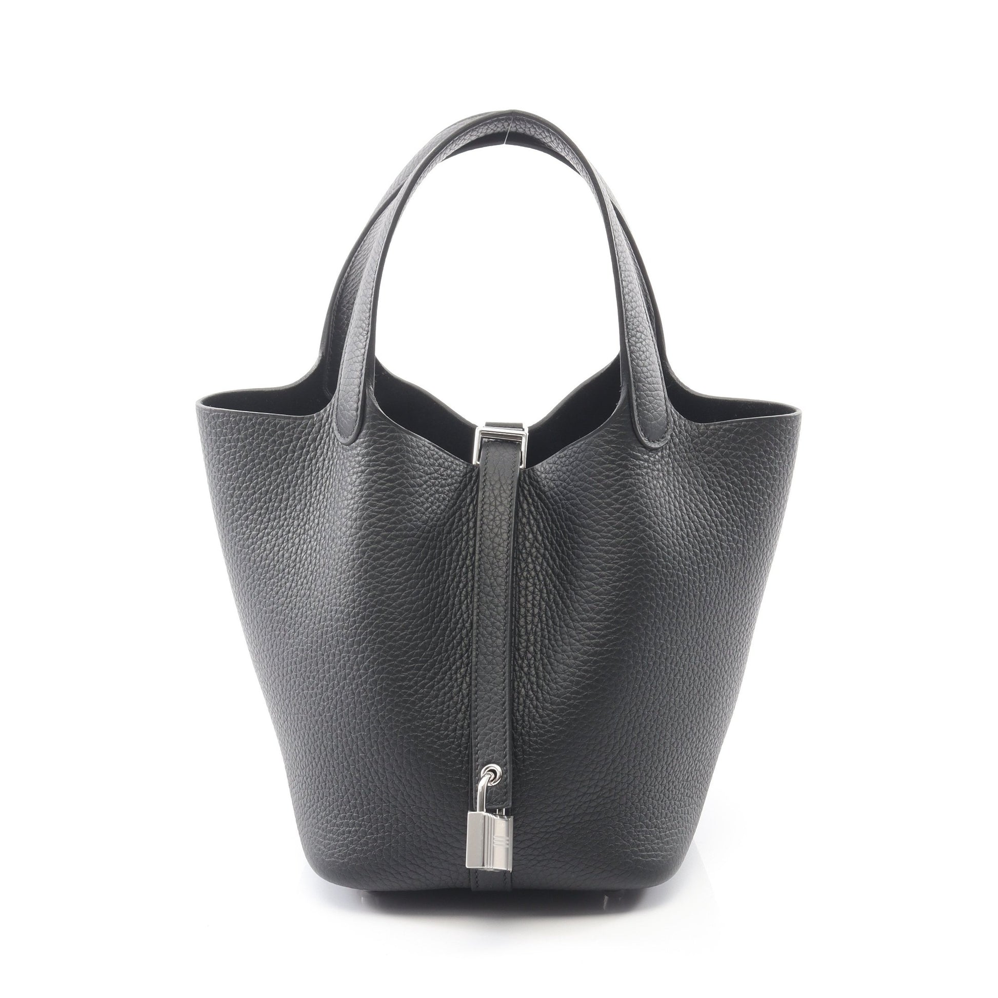 ピコタンロックPM ハンドバッグ トリヨンクレマンス ブラック シルバー金具 K刻印 エルメス バッグ HERMES