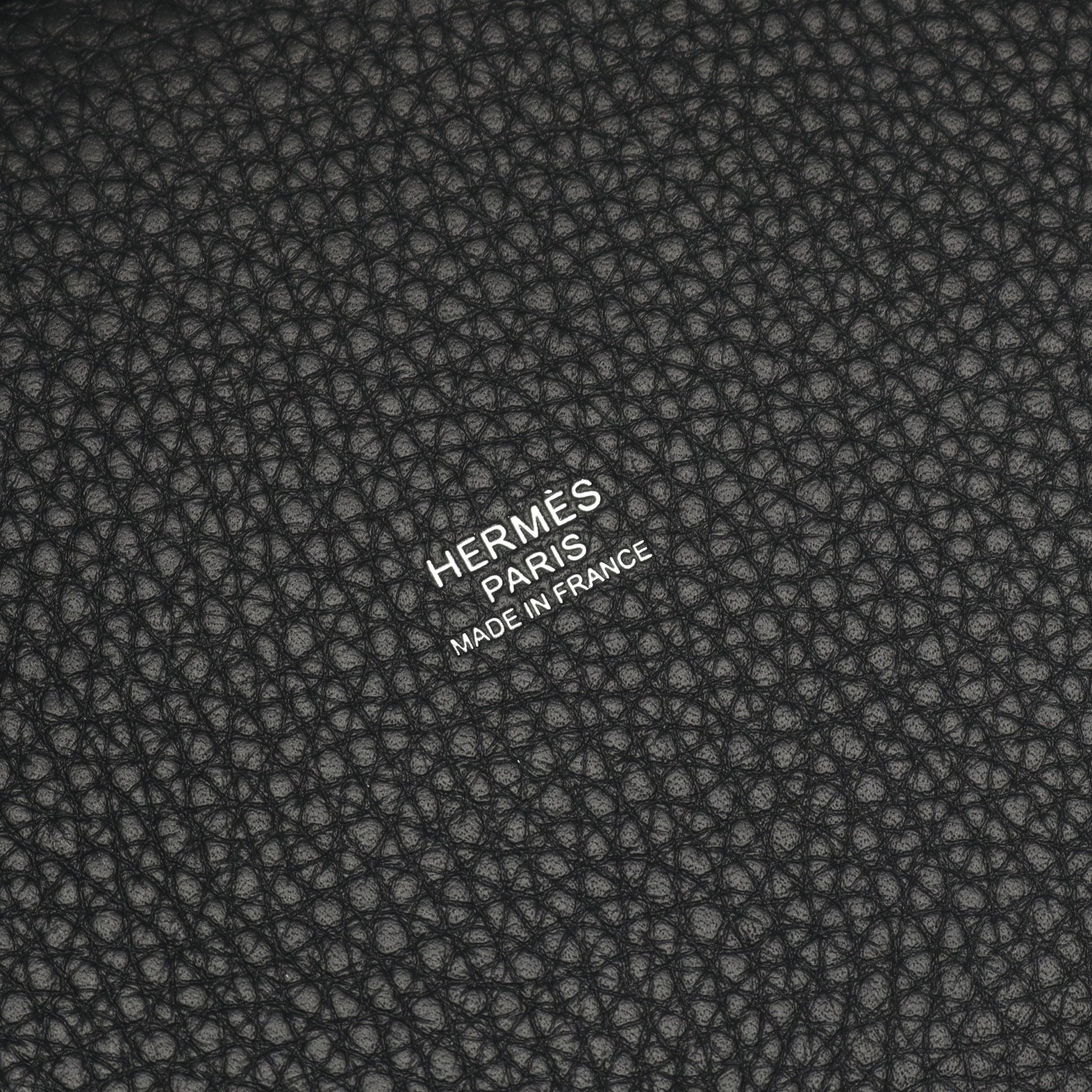 ピコタンロックPM ハンドバッグ トリヨンクレマンス ブラック シルバー金具 K刻印 エルメス バッグ HERMES