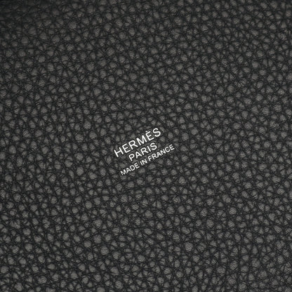 ピコタンロックPM ハンドバッグ トリヨンクレマンス ブラック シルバー金具 K刻印 エルメス バッグ HERMES