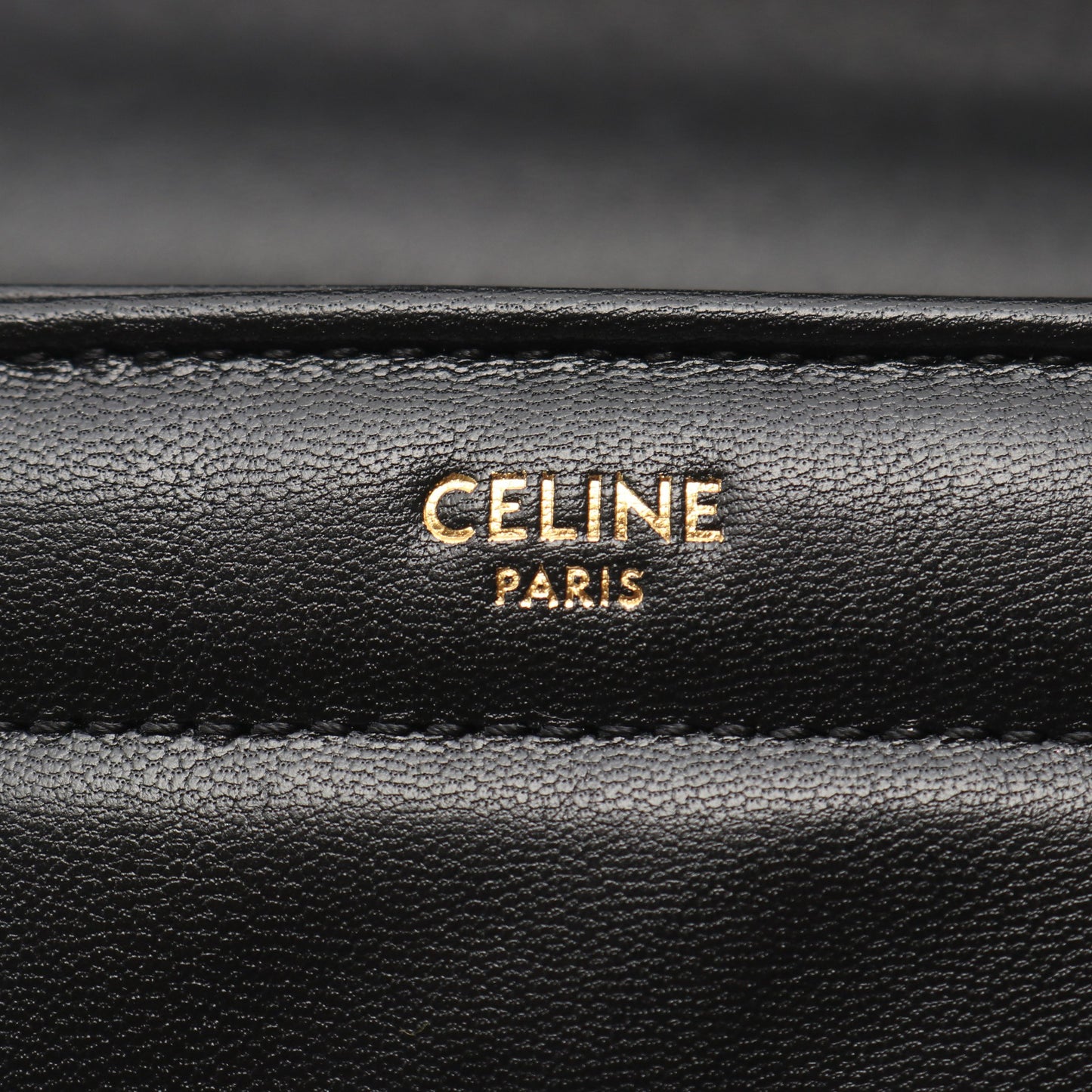 マトラッセ モノクローム チェーンショルダーバッグ レザー ブラック セリーヌ バッグ CELINE