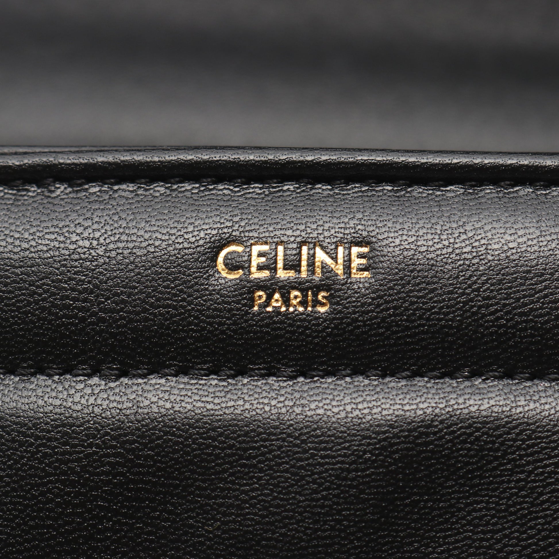 マトラッセ モノクローム チェーンショルダーバッグ レザー ブラック セリーヌ バッグ CELINE