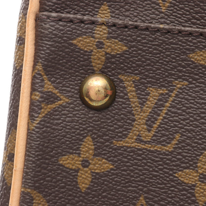 キャリーオール モノグラム ボストンバッグ PVC レザー ブラウン ルイヴィトン バッグ LOUIS VUITTON