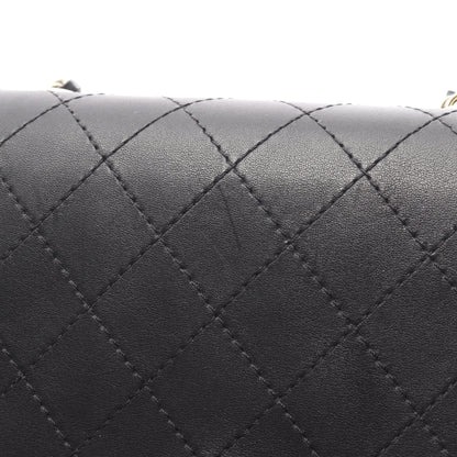 ミニマトラッセ チェーンショルダーバッグ レザー ブラック ゴールド金具 シャネル バッグ CHANEL