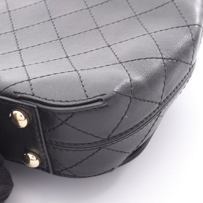 ミニマトラッセ チェーンショルダーバッグ レザー ブラック ゴールド金具 シャネル バッグ CHANEL