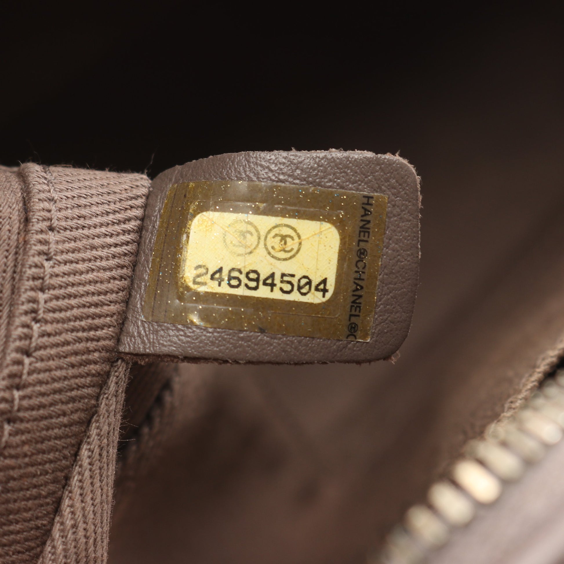 マトラッセ チェーンショルダーバッグ レザー グレーブラウン アンティークゴールド金具 2WAY シャネル バッグ CHANEL