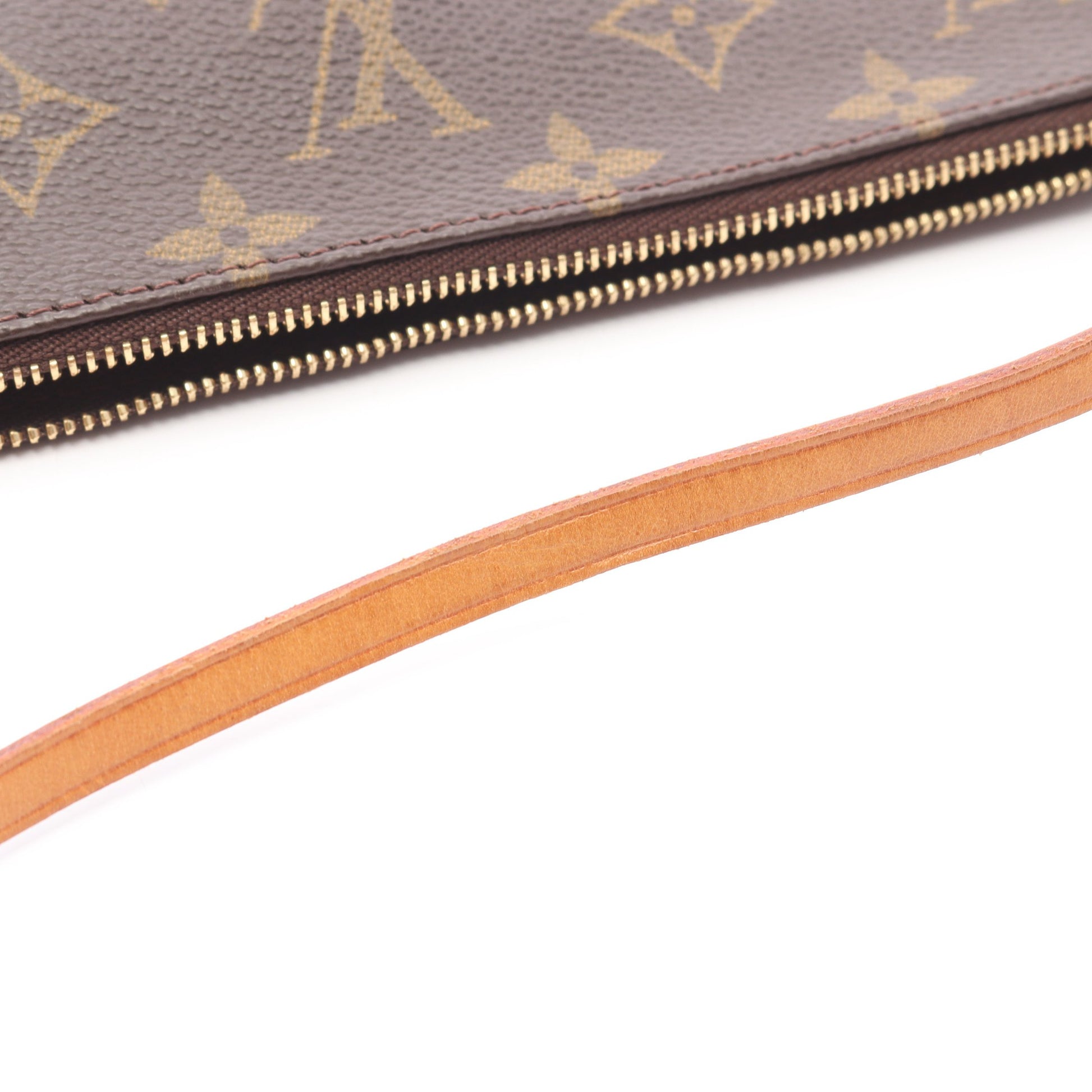 ポシェットアクセソワール モノグラム ハンドバッグ PVC レザー ブラウン ルイヴィトン バッグ LOUIS VUITTON