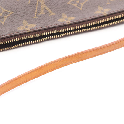 ポシェットアクセソワール モノグラム ハンドバッグ PVC レザー ブラウン ルイヴィトン バッグ LOUIS VUITTON