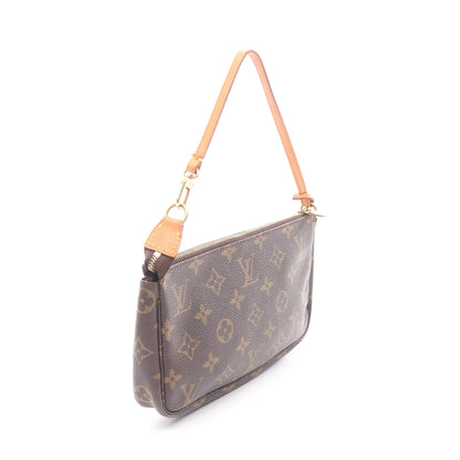 ポシェットアクセソワール モノグラム ハンドバッグ PVC レザー ブラウン ルイヴィトン バッグ LOUIS VUITTON