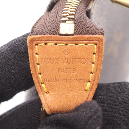 ポシェットアクセソワール モノグラム ハンドバッグ PVC レザー ブラウン ルイヴィトン バッグ LOUIS VUITTON