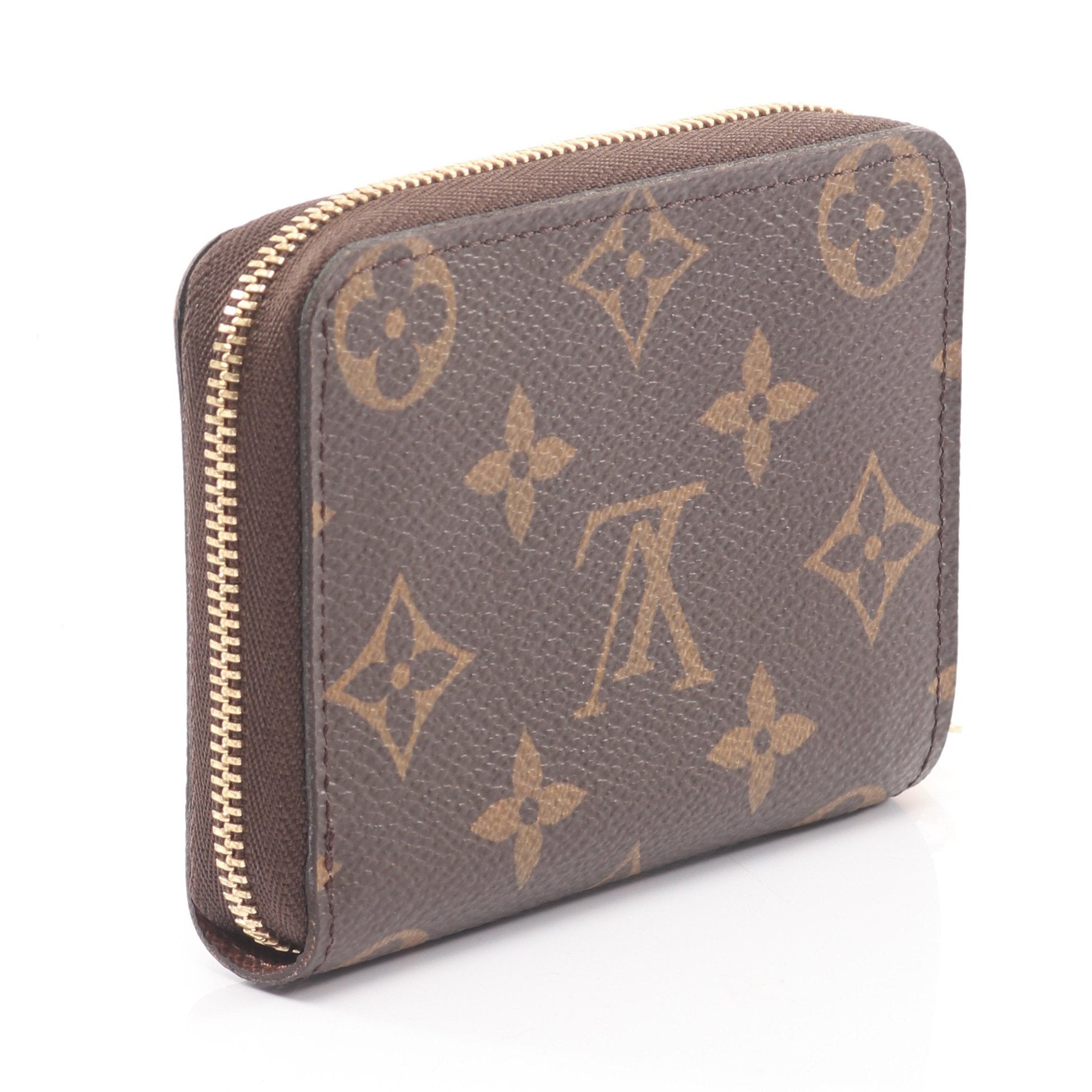 ジッピー コインパース モノグラム コインケース PVC ブラウン ルイ