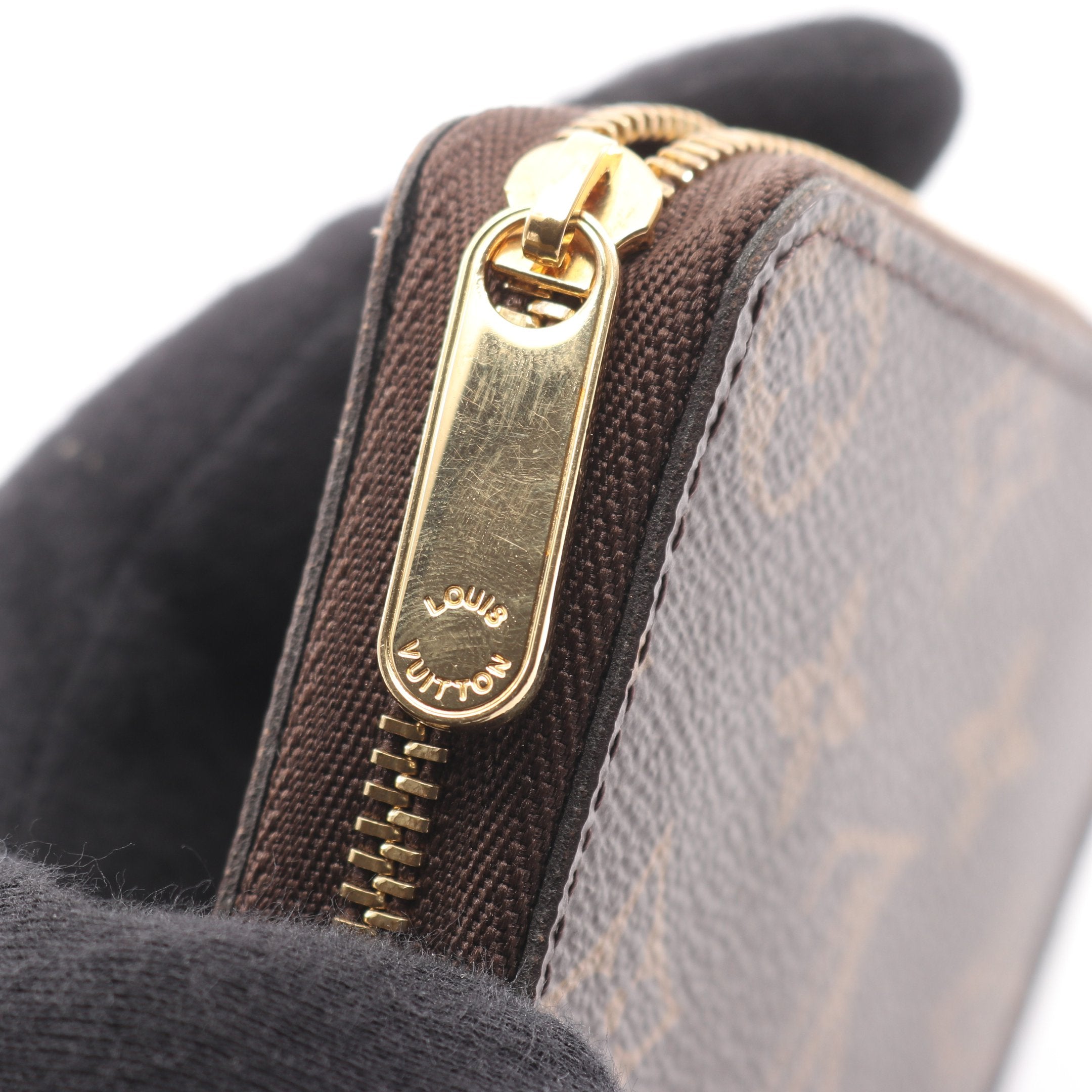 ジッピー コインパース モノグラム コインケース PVC ブラウン ルイ