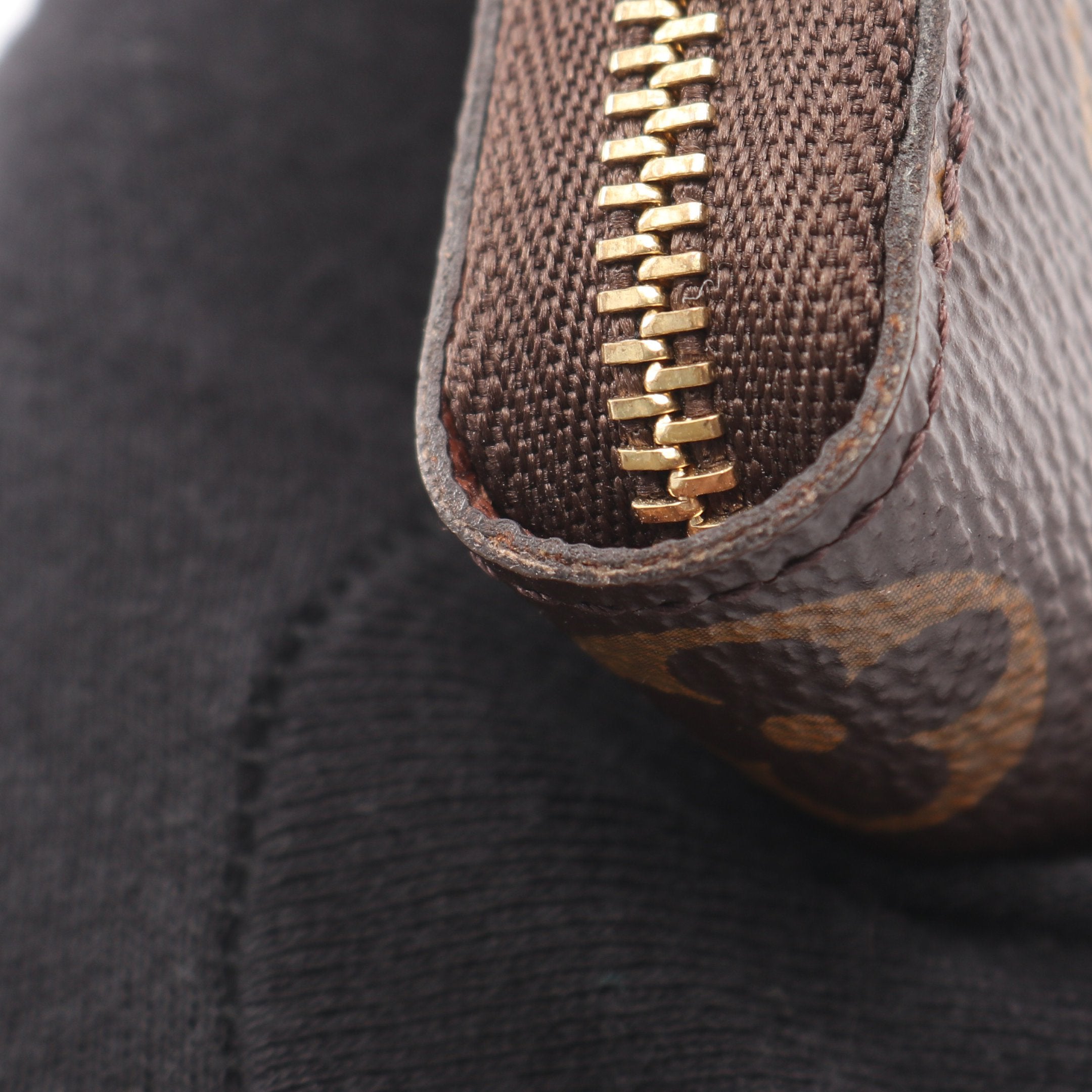 ジッピー コインパース モノグラム コインケース PVC ブラウン ルイ