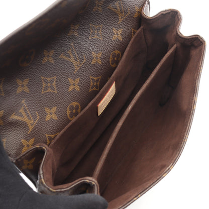ポシェット メティス MM モノグラム ハンドバッグ PVC レザー ブラウン 2WAY ルイヴィトン バッグ LOUIS VUITTON
