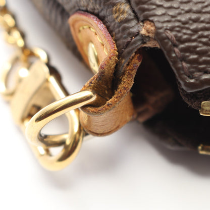 エヴァ モノグラム チェーンショルダーバッグ PVC レザー ブラウン ルイヴィトン バッグ LOUIS VUITTON