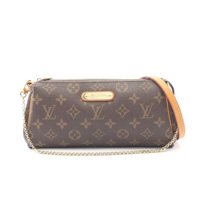 エヴァ モノグラム チェーンショルダーバッグ PVC レザー ブラウン ルイヴィトン バッグ LOUIS VUITTON