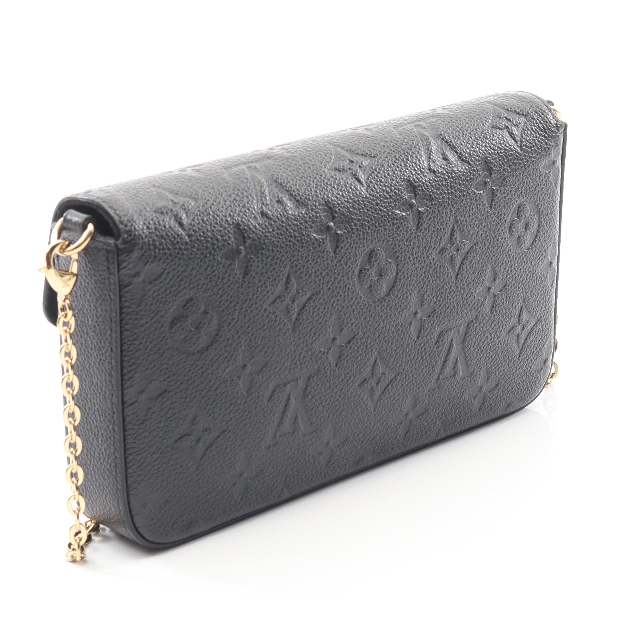 ポシェット フェリシー モノグラムアンプラント ノワール チェーン