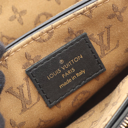 ランデヴー モノグラムフラワー チェーンハンドバッグ レザー ブラック 2WAY ルイヴィトン バッグ LOUIS VUITTON