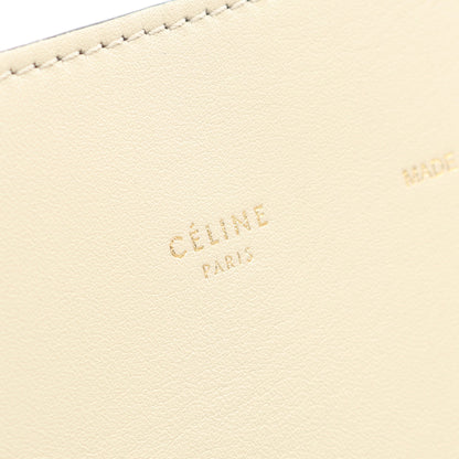 ツイステッド カバ スモール ワンショルダーバッグ レザー アイボリー オレンジレッド ライトブルー セリーヌ バッグ CELINE