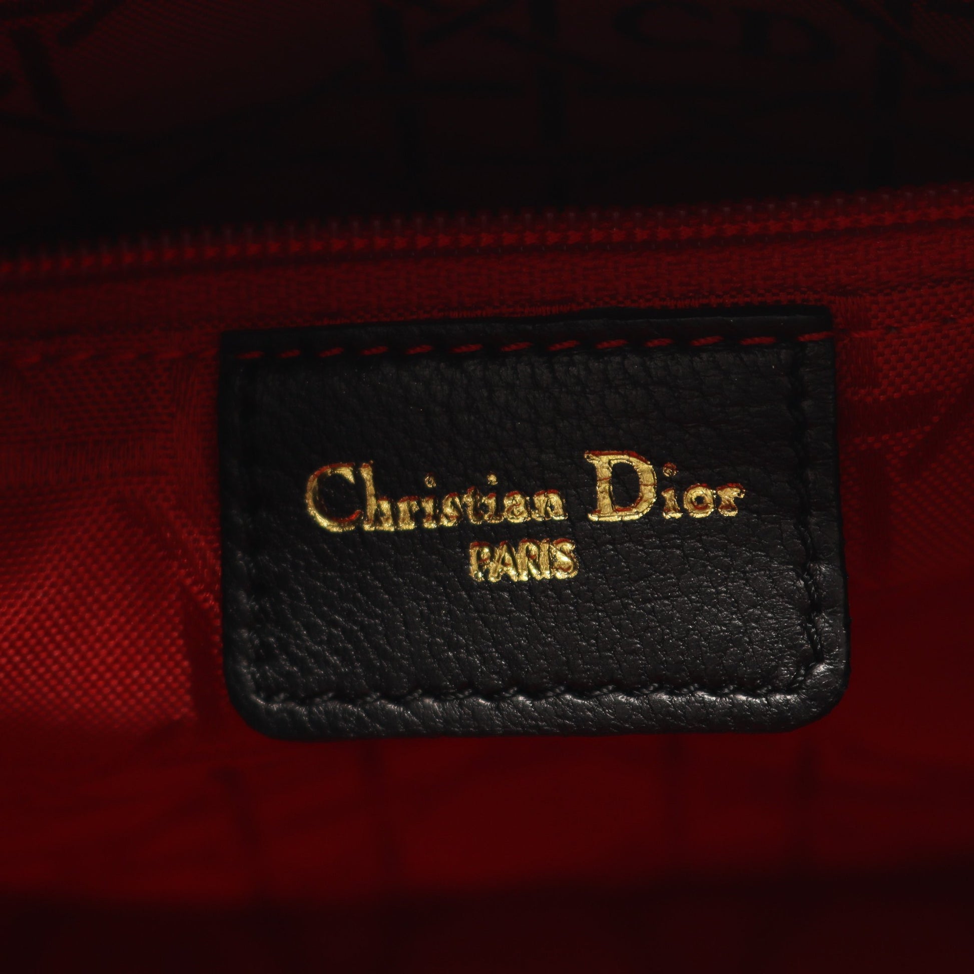 LADY DIOR レディディオール カナージュ ハンドバッグ レザー ブラック 2WAY クリスチャンディオール バッグ Christian Dior