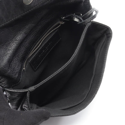 クラシック エンベロープ ショルダーバッグ レザー ブラック バレンシアガ バッグ BALENCIAGA
