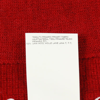 カーディガン ウール レッド 変形デザイン マフラー付き メゾンマルジェラ トップス Maison Margiela