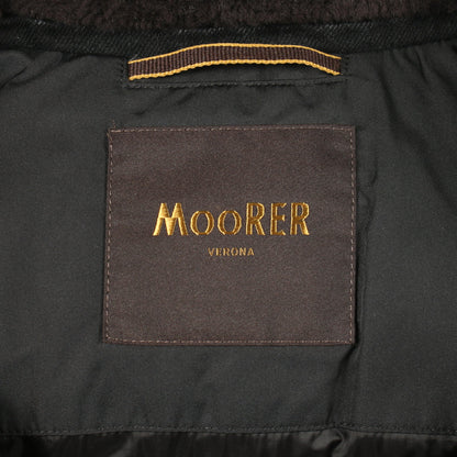 モンドール デニムジャケット ダウンジャケット コットン ナイロン ブラック 切替 ムーレー アウター MOORER