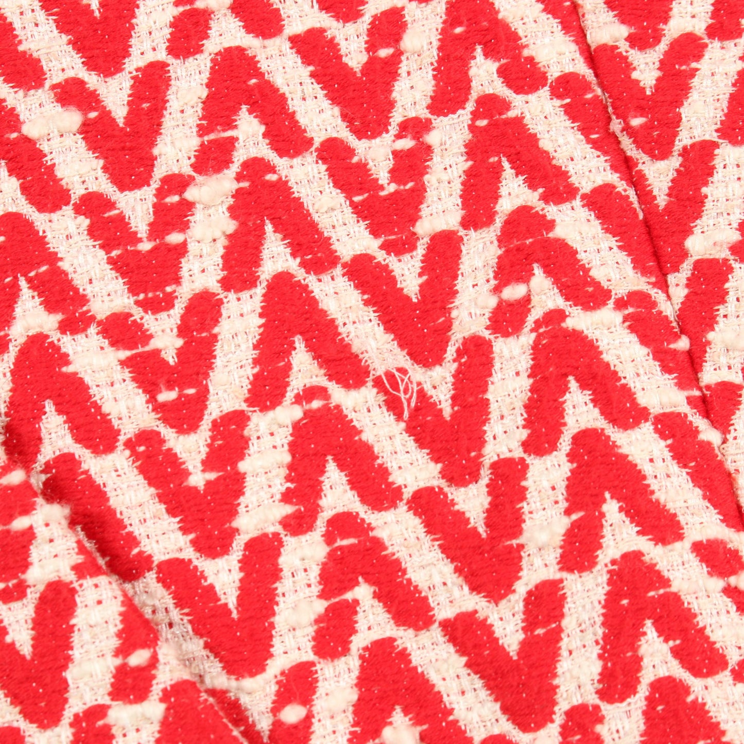 V柄 ツイード ジャケット コットン レッド アイボリー ヴァレンティノ アウター VALENTINO